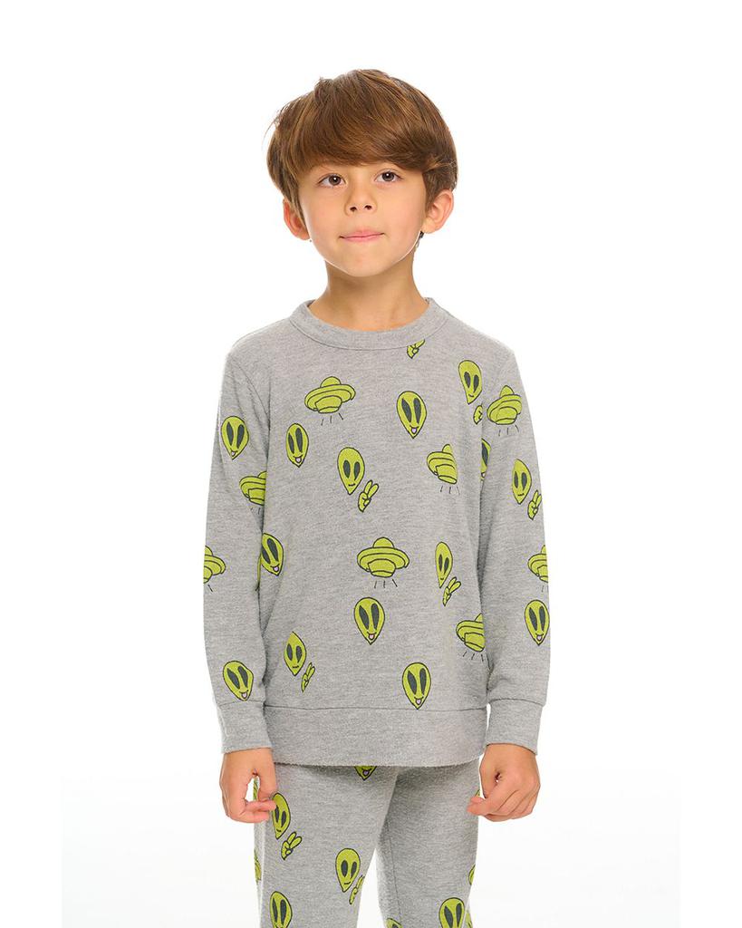 Boys' Alien Print Sweatshirt - Little Kid商品第1张图片规格展示