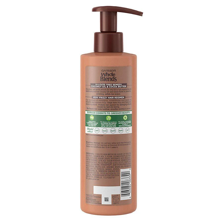 商品Garnier Whole Blends|Sulfate Free Remedy Coconut Oil Shampoo for Very Frizzy Hair,价格¥64,第2张图片详细描述