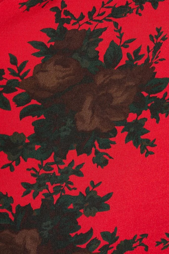 商品Ganni|Floral-print crepe mini dress,价格¥874,第2张图片详细描述