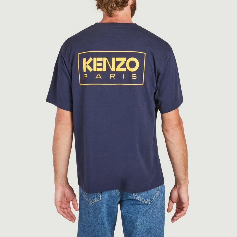 商品Kenzo|Oversize Kenzo Paris cotton T-shirt MIDNIGHT BLUE Kenzo,价格¥604,第3张图片详细描述