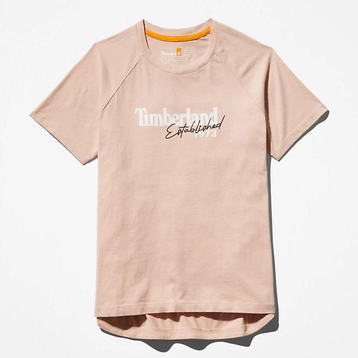 Raglan-sleeve Logo T-Shirt for Women in Light Pink 商品
