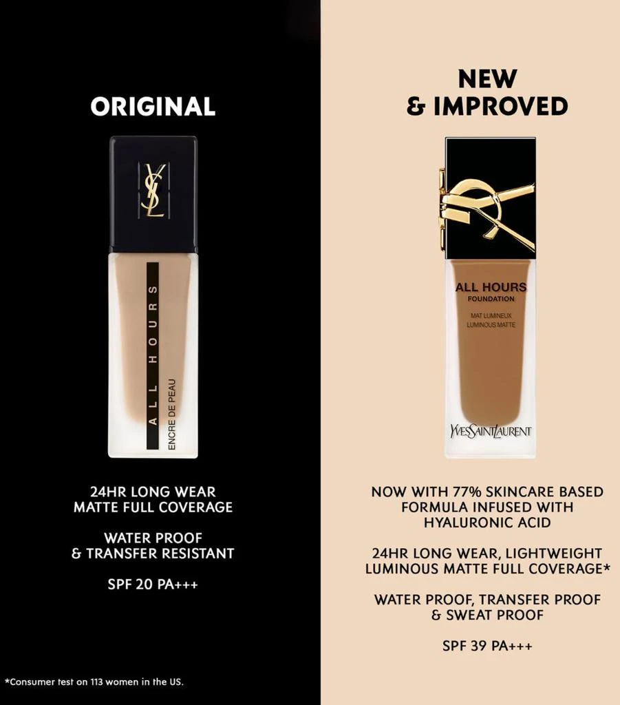 商品Yves Saint Laurent|All Hours Foundation - NEW,价格¥424,第4张图片详细描述