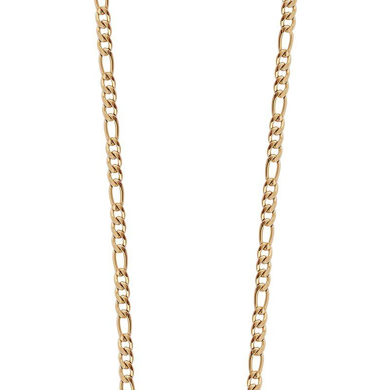 商品Simply Rhona|Classic Figaro Necklace In 18K Gold Plated Stainless Steel,价格¥415,第1张图片