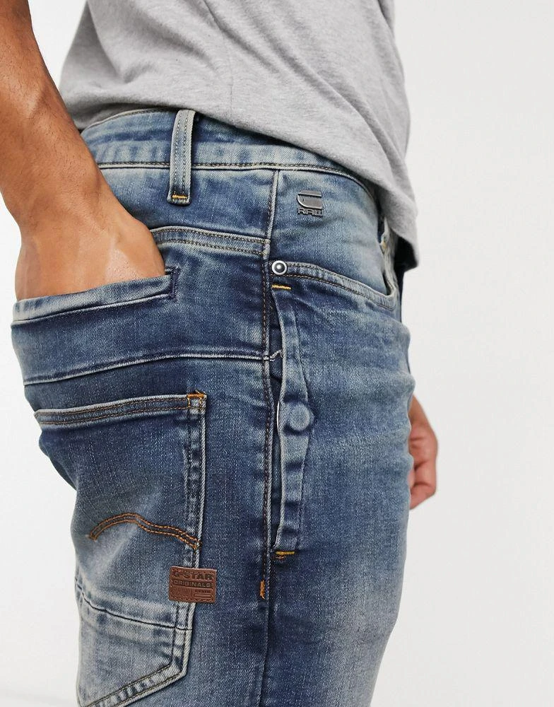 商品G-Star|G-Star D-Staq 3D slim fit jeans in medium aged,价格¥736,第2张图片详细描述