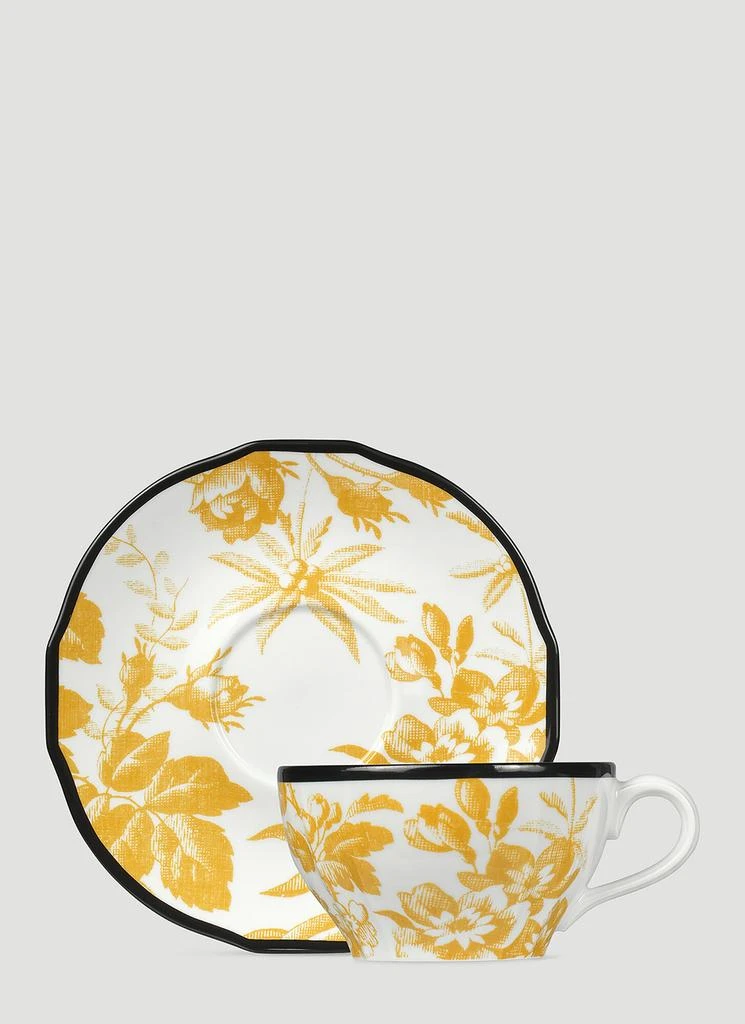 商品Gucci|Set of Two Herbarium Demitasse Cup With Saucer,价格¥4482,第3张图片详细描述