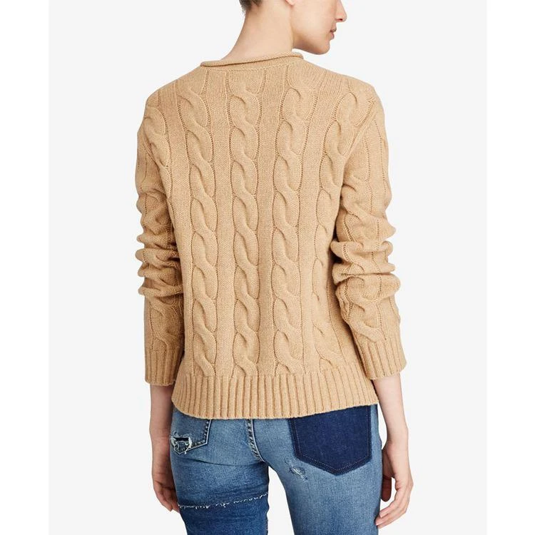 Cable Wool Cashmere Blend Roll-Neck Cotton Sweater 商品