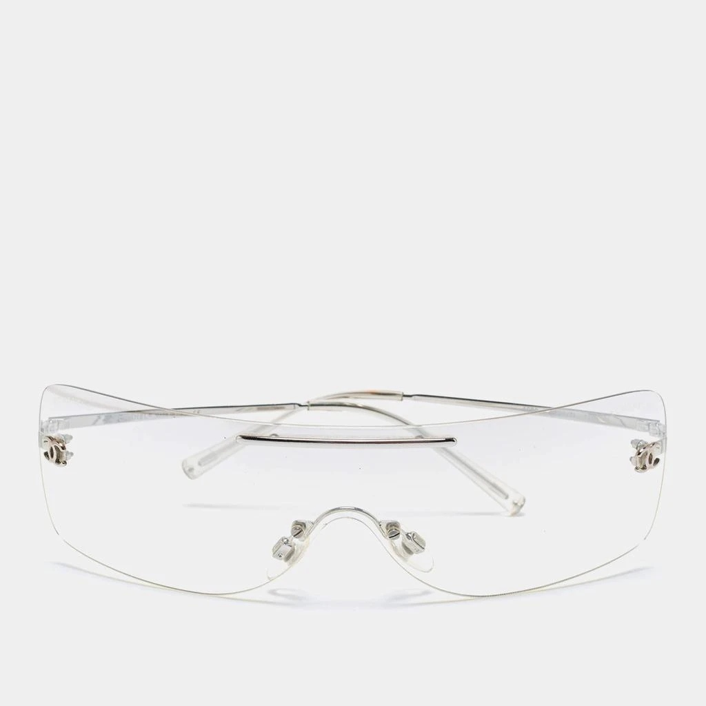 商品[二手商品] Chanel|Chanel Transparent 4080 Rimless Visor Shield Sunglasses ,价格¥3032,第1张图片