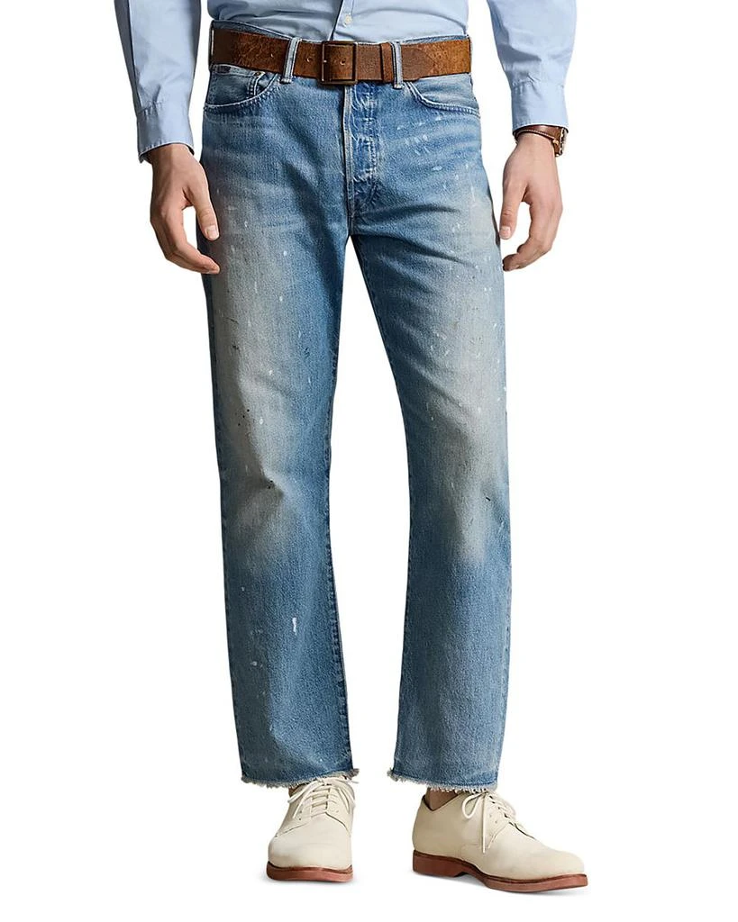 商品Ralph Lauren|Distressed Straight Fit Jeans in Habana,价格¥606,第1张图片