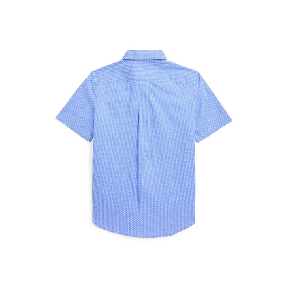 商品Ralph Lauren|Big Boys Geometric Poplin Short Sleeve Shirt,价格¥312,第2张图片详细描述