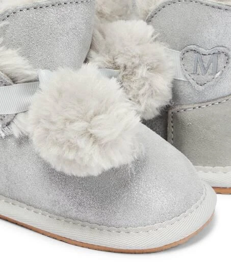 商品MONNALISA|Baby faux fur-lined suede boots,价格¥685,第4张图片详细描述