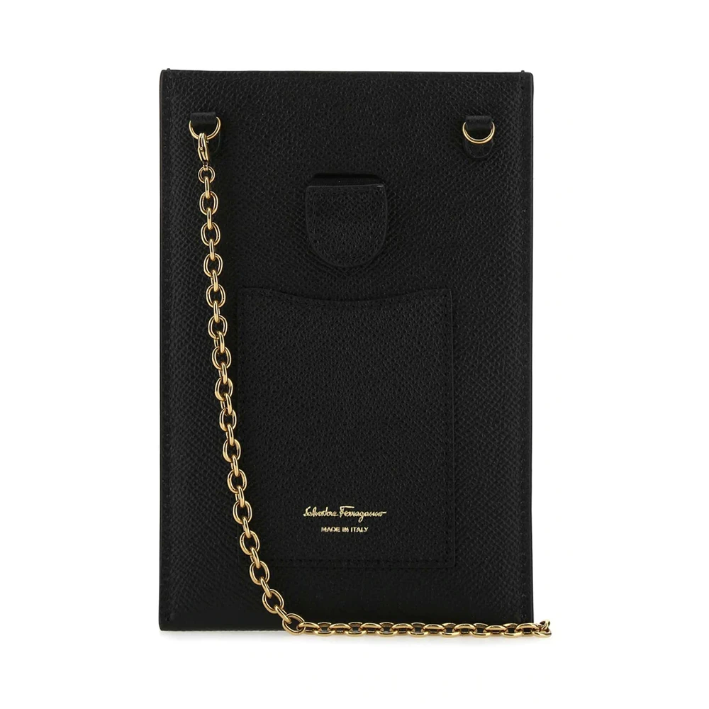 SALVATORE FERRAGAMO 女士黑色皮革手机包 22-E016-734292 商品
