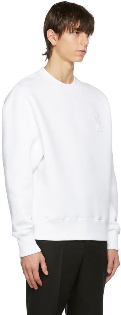 White Ami de Cœur Technical Patch Sweatshirt商品第2张图片规格展示