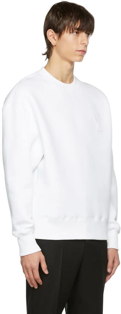 商品AMI|White Ami de Cœur Technical Patch Sweatshirt,价格¥911,第2张图片详细描述