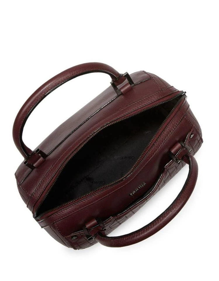 商品Calvin Klein|Leather Satchel Handbag,价格¥560,第3张图片详细描述