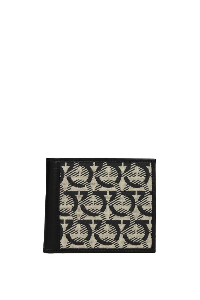 Wallets Fabric Beige Black商品第1张图片规格展示