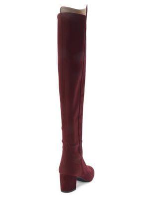 商品Stuart Weitzman|女款 Gillian 60系列 过膝麂皮长靴,价格¥2175,第5张图片详细描述