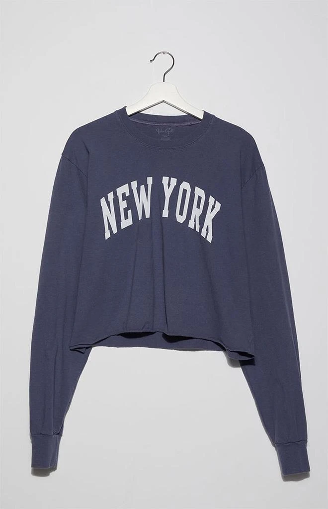 商品John Galt|Navy New York Long Sleeve T-Shirt,价格¥209,第1张图片