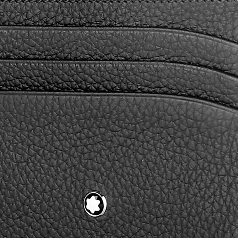 商品[国内直发] MontBlanc|万宝龙 大班系列 颗粒软皮敞口开合多卡槽 皮革 卡包 男款 黑色,价格¥1260,第7张图片详细描述