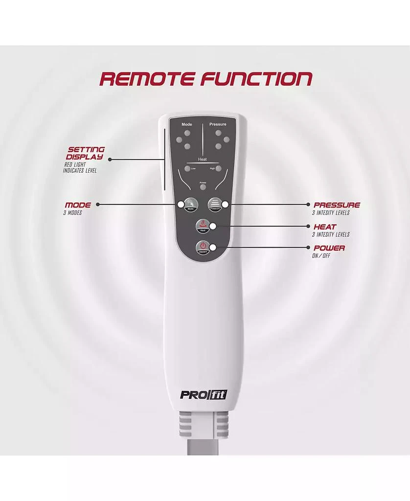商品Tzumi|PROfit Leg Compression Foot Massager with Multiple Massage, Intensity, and Heat Levels,价格¥1346,第3张图片详细描述