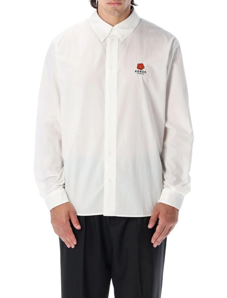 商品Kenzo|Kenzo Logo Embroidered Long-Sleeved Shirt,价格¥1384,第3张图片详细描述