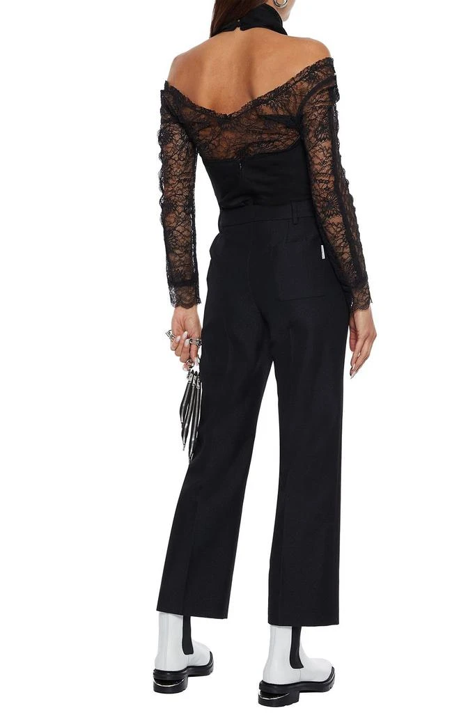 商品Alexander Wang|Cropped wool-blend twill straight-leg pants,价格¥1559,第3张图片详细描述