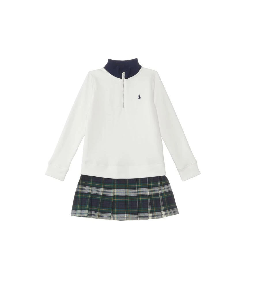 商品Ralph Lauren|Plaid Pleated Fleece Dress,价格¥182,第1张图片