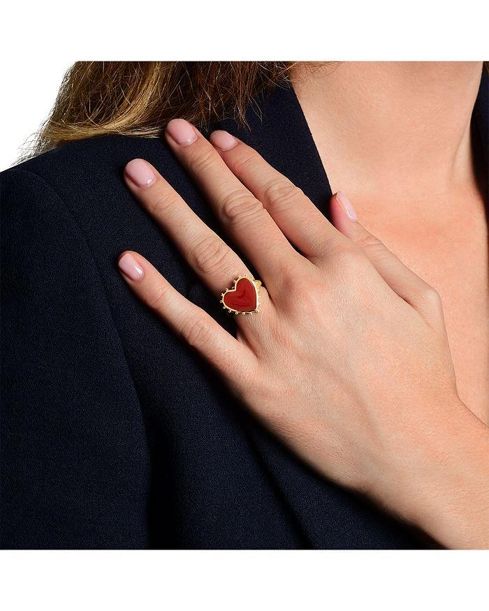 商品Anabel Aram|Red Onyx Heart Ring,价格¥550,第4张图片详细描述