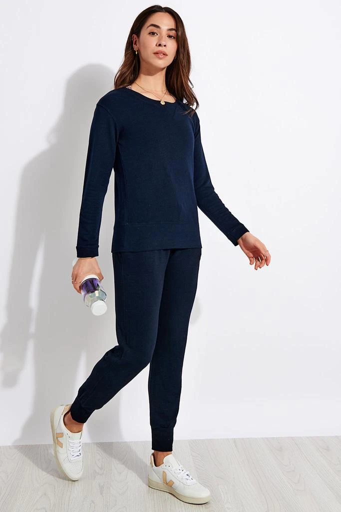 商品Monrow|Supersoft Crew Neck Sweatshirt - Inca,价格¥706,第2张图片详细描述