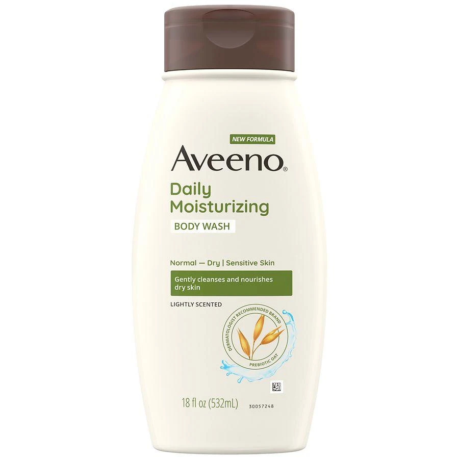 商品Aveeno|Daily Moisturizing Body Wash for Dry & Sensitive Skin + Prebiotic Oat,价格¥88,第1张图片