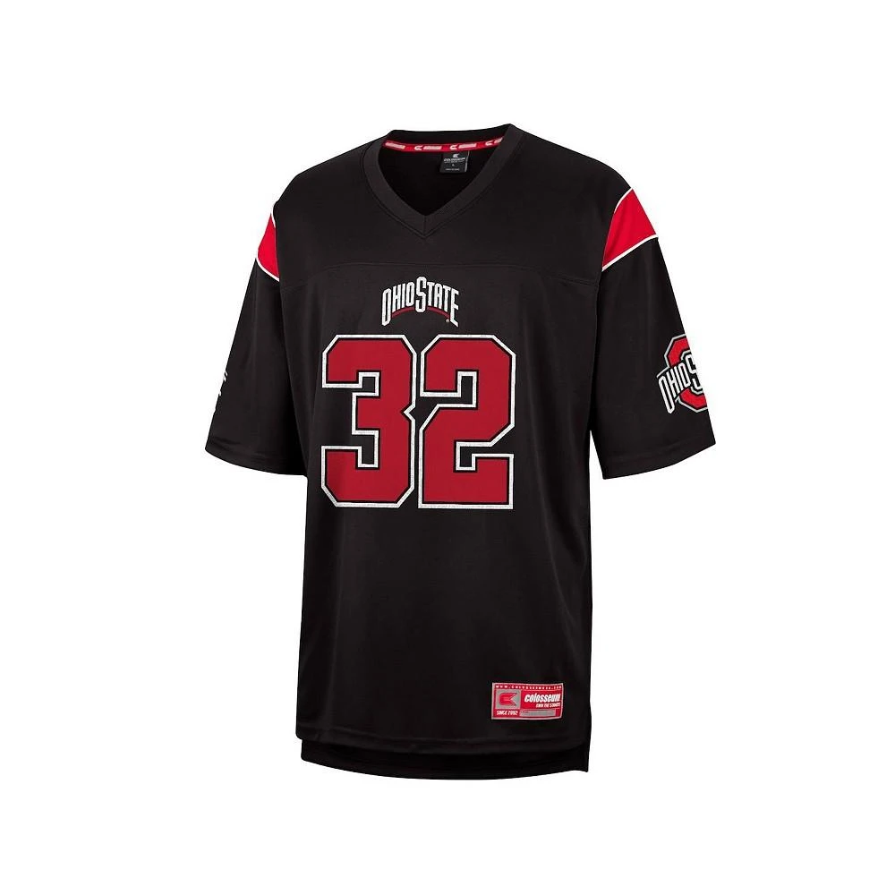 商品Colosseum|Men's TreVeyon Henderson Black Ohio State Buckeyes Fashion Replica Jersey,价格¥751,第3张图片详细描述
