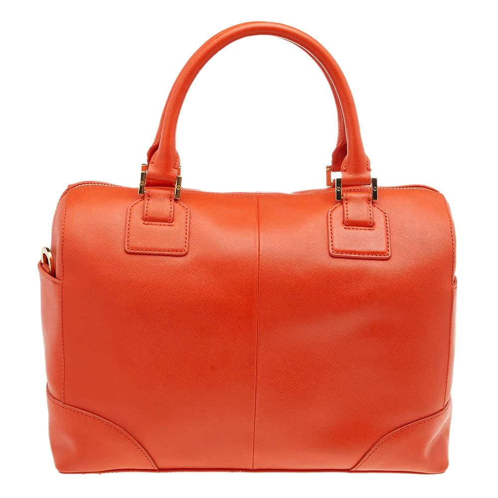 商品[二手商品] Tory Burch|Tory Burch Orange Leather Robinson Middy Satchel,价格¥1223,第4张图片详细描述