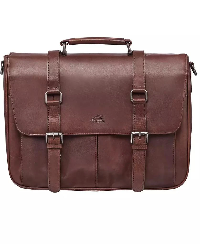 商品Mancini Leather Goods|Buffalo Collection Single Compartment Laptop Briefcase,价格¥1945,第1张图片