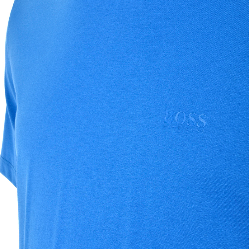 Hugo Boss 雨果博斯 男士蓝色棉质圆领休闲舒适短袖T恤TIBURT33-3816-420商品第3张图片规格展示