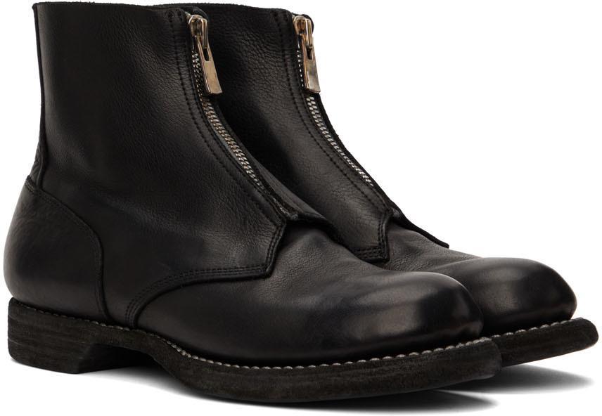 商品guidi|Black Army Lace-Up Boots,价格¥10275,第6张图片详细描述