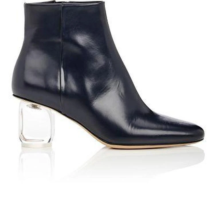 商品The Row|Bowin Spazzolato Leather Ankle Boots,价格¥9595,第1张图片