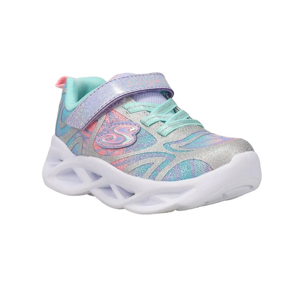 商品SKECHERS|Twisty Brights Glitter Slip On Sneakers (Toddler-Little Kid),价格¥303,第2张图片详细描述