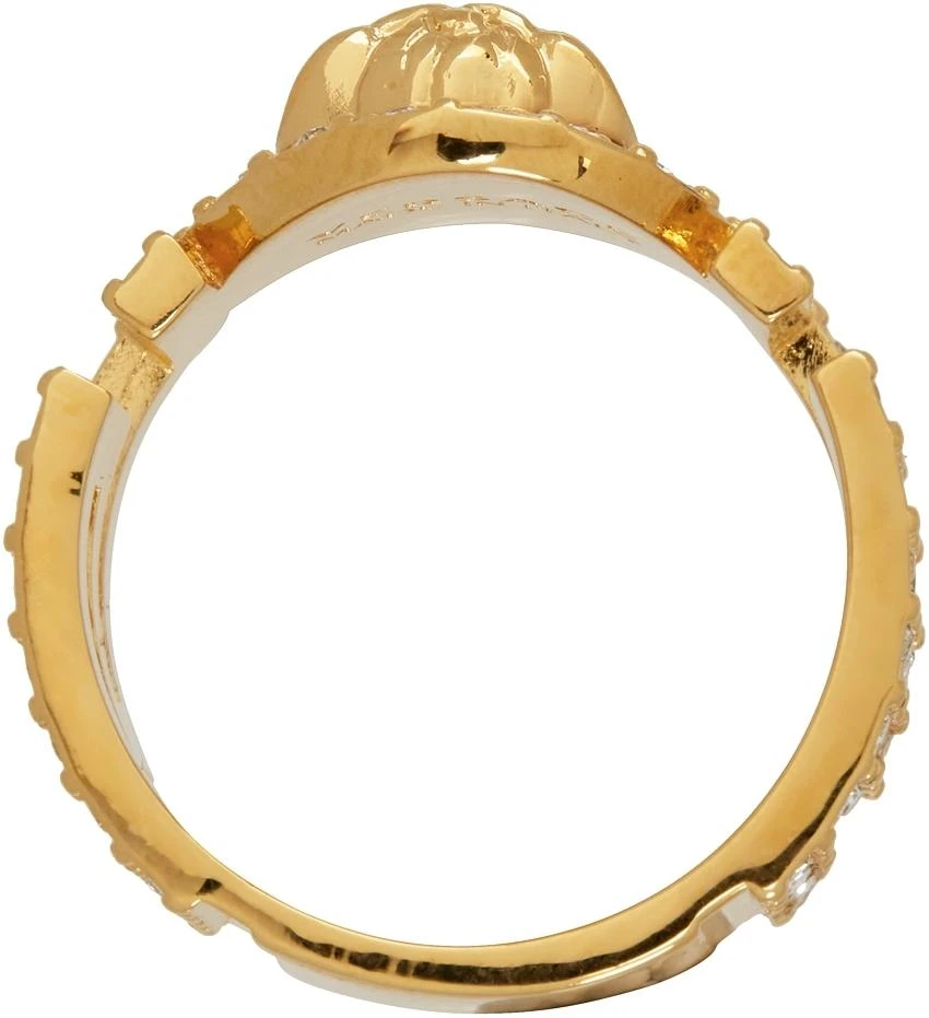 商品Versace|Gold Crystal Icon Medusa Ring,价格¥1071,第2张图片详细描述