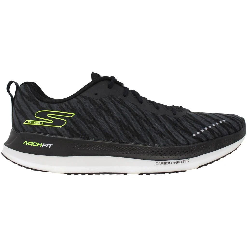 商品SKECHERS|Skechers Go Run Razor Excess 2 Black/White  246035/BKW Men's,价格¥636,第1张图片