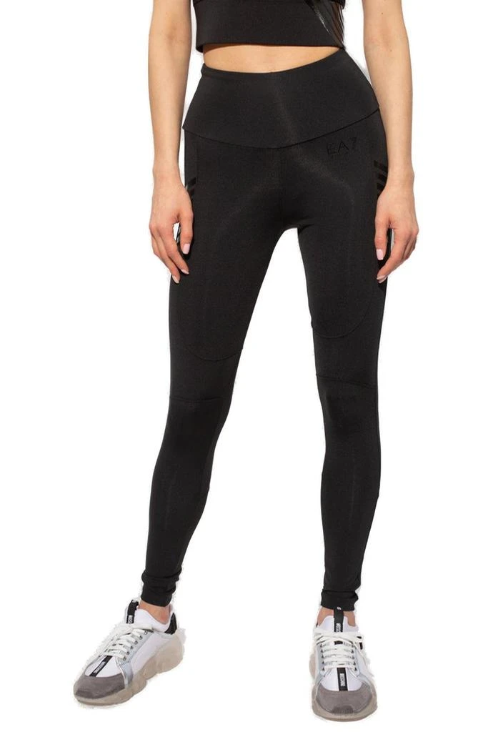 商品Emporio Armani|Ea7 Emporio Armani High-Waist Side Stripe Detailed Leggings,价格¥302,第2张图片详细描述