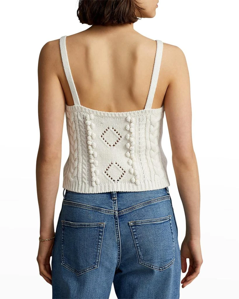商品Ralph Lauren|Embroidered Wool-Blend Sweater Tank Top,价格¥749,第4张图片详细描述