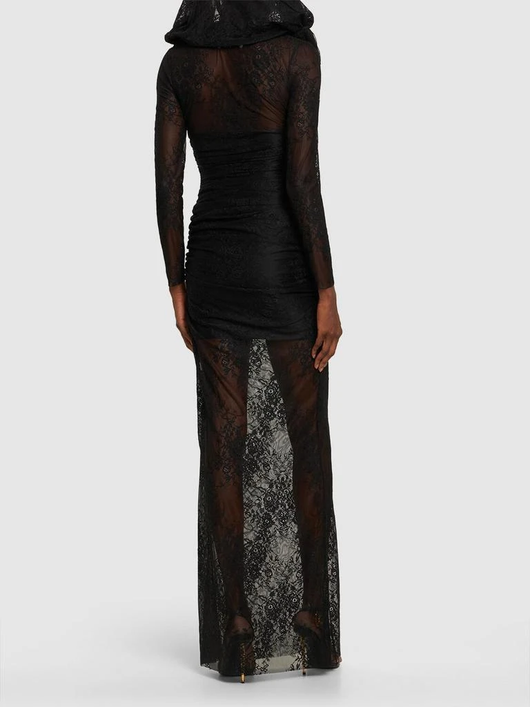 商品GIUSEPPE DI MORABITO|Laize Stretch Lace Long Dress W/hood,价格¥2614,第4张图片详细描述
