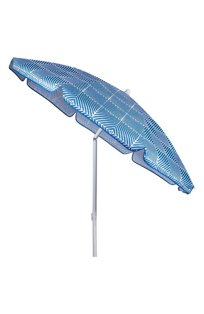 商品Picnic Time|Blue Athens Pattern Portable Beach Umbrella,价格¥289,第5张图片详细描述