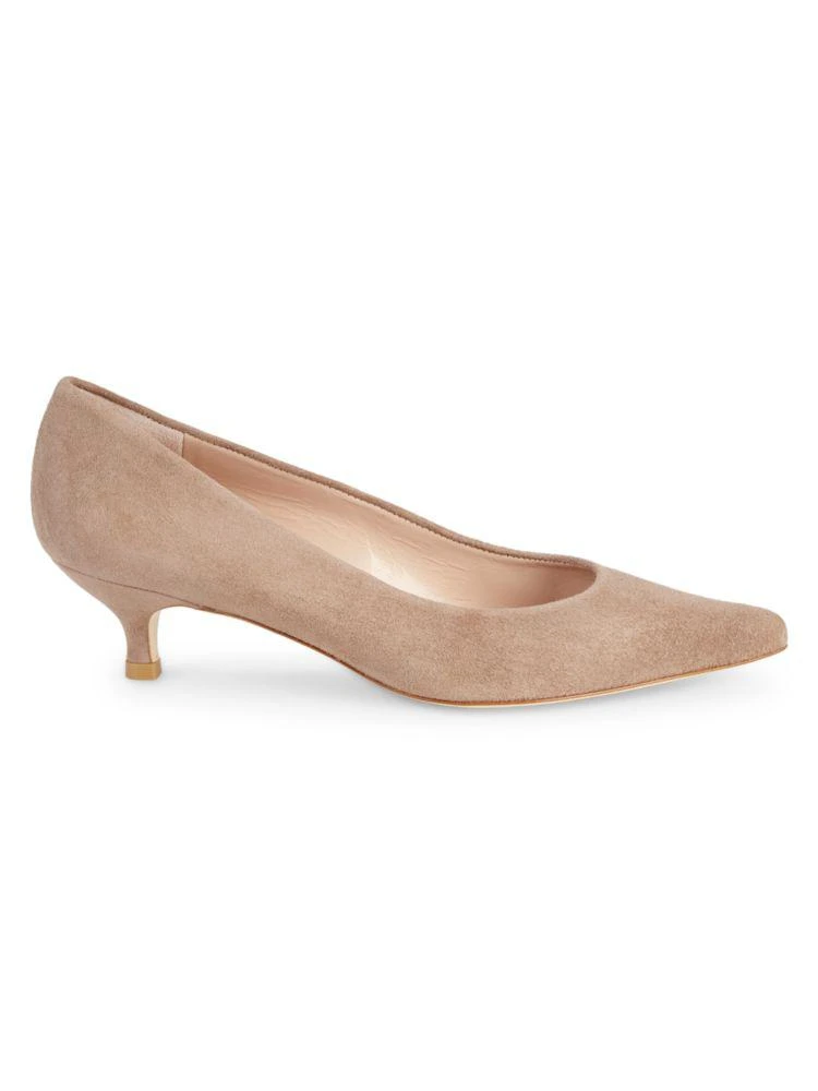 商品Stuart Weitzman|绒面小猫跟高跟鞋,价格¥826,第1张图片