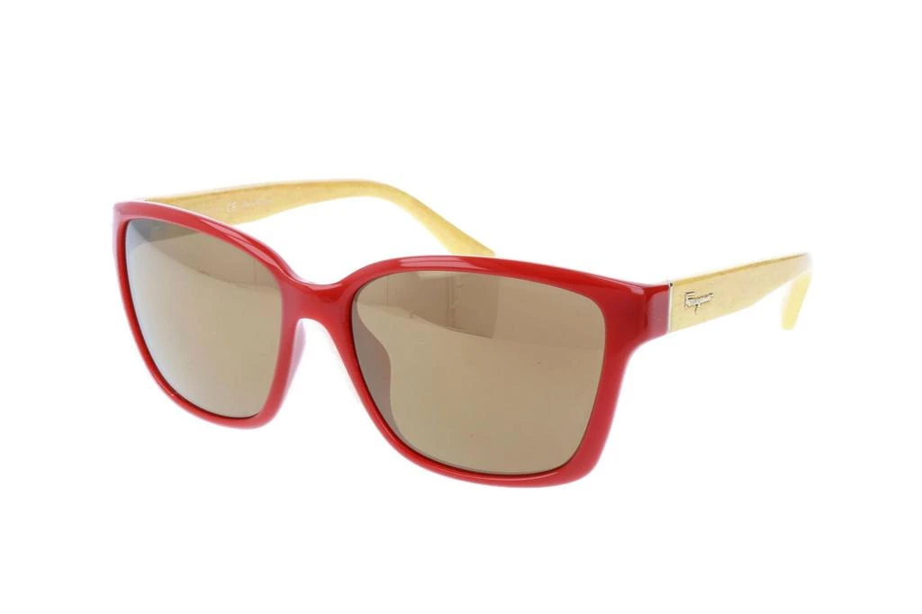 商品Salvatore Ferragamo|Salvatore Ferragamo Eyewear Square Frame Sunglasses,价格¥705,第2张图片详细描述