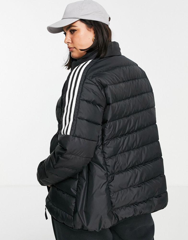 adidas Outdoor Plus down puffer jacket in black商品第4张图片规格展示