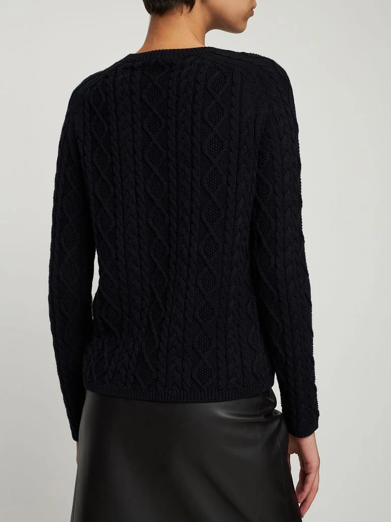 商品Max Mara|Arte Cotton Blend Cable Knit Sweater,价格¥2591,第2张图片详细描述