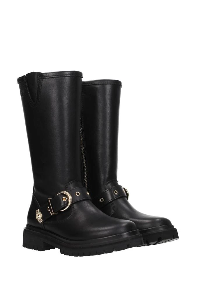 商品Versace|Boots Leather Black,价格¥2499,第2张图片详细描述