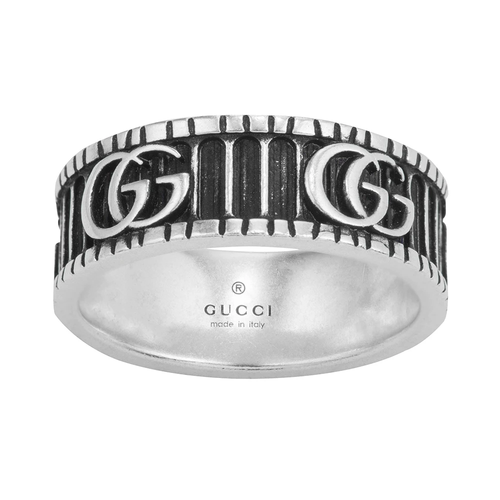 商品Gucci|GUCCI 黑色男士戒指 YBC551899001,价格¥1508,第1张图片