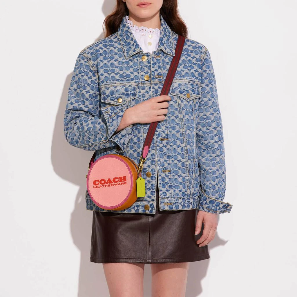 商品Coach|Coach Women's Colorblock Kia Circle Bag - Carnation Multi,价格¥1279,第2张图片详细描述