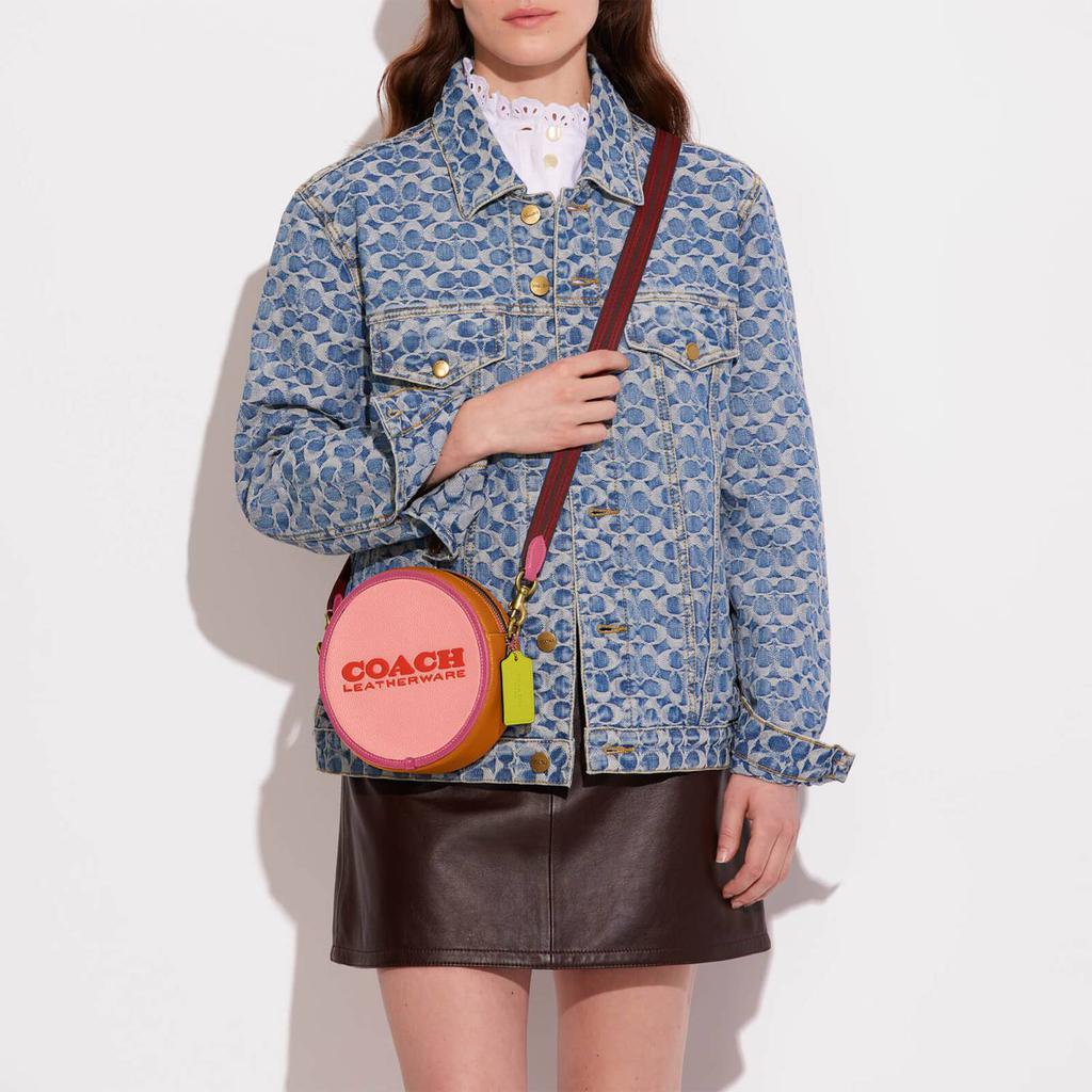 商品Coach|Coach Women's Colorblock Kia Circle Bag - Carnation Multi,价格¥1714,第4张图片详细描述